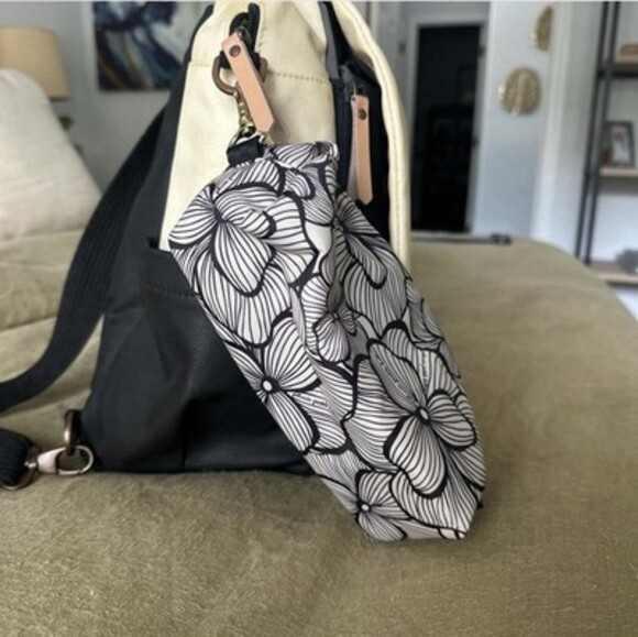 Petunia Pickle Bottom Boxy Backpack Diaper Bag, Sand/Black - Picture 7 of 8